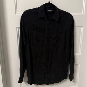 Express Classic Black Long Sleeve Shirt